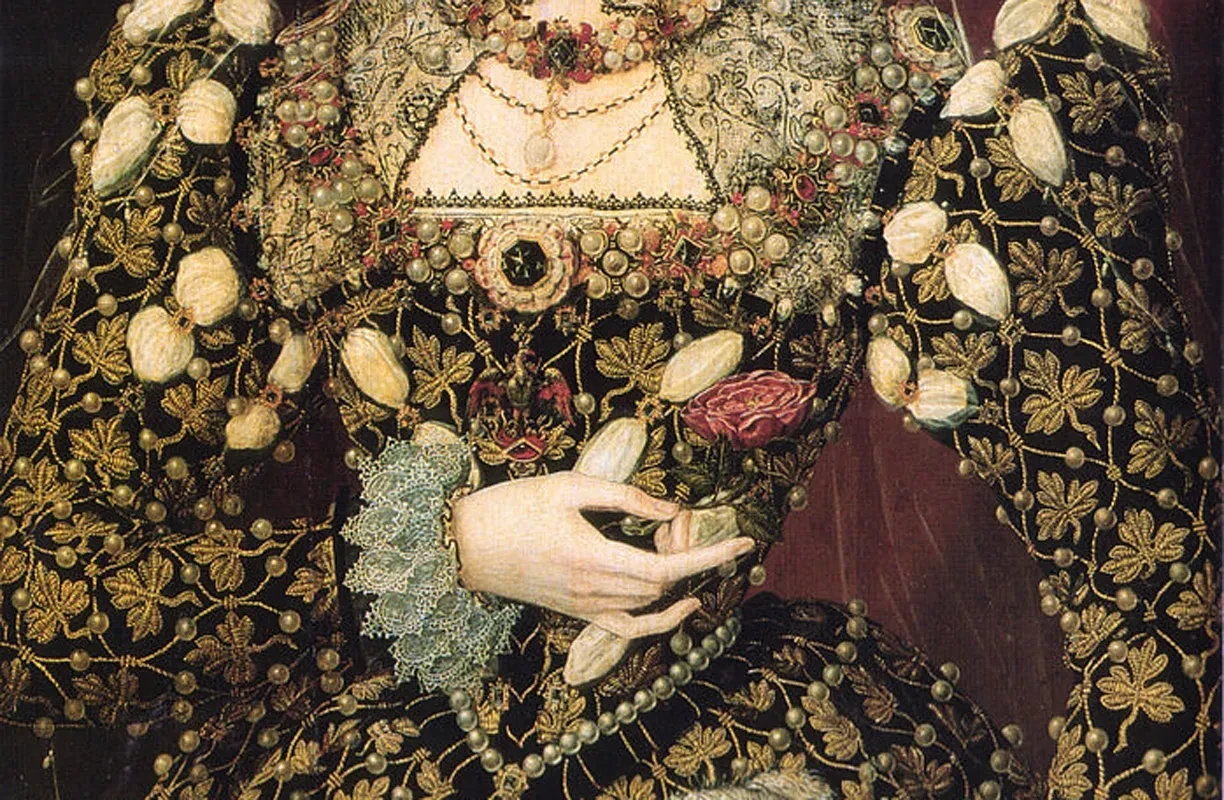 Detail from the Phoenix portrait of Elizabeth I.