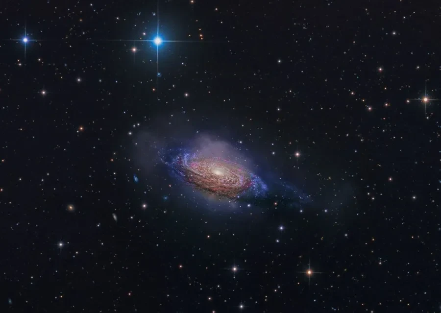 Astronomy photograph of a galaxy.