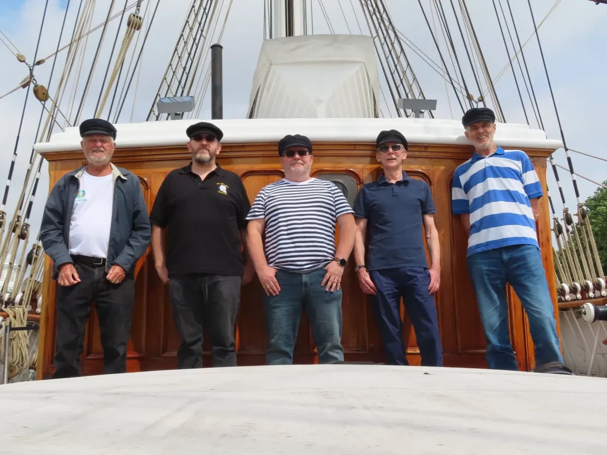 Group of men on deck