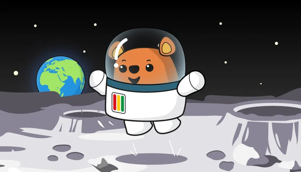 Ted on the moon