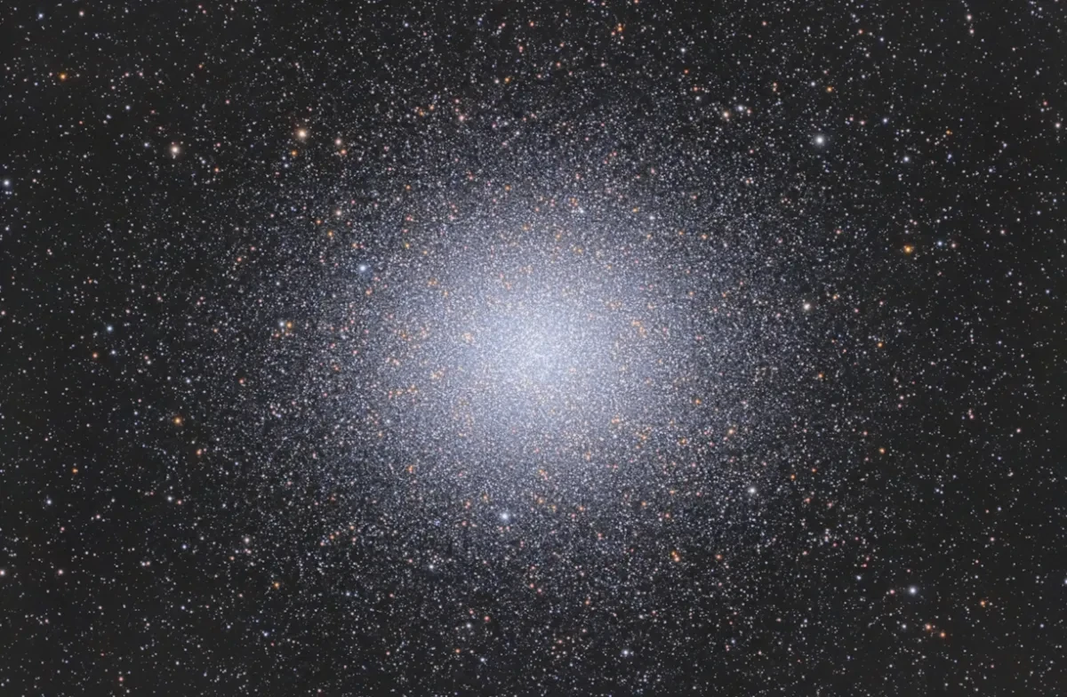 Astronomy photograph of the globular cluster Omega Centauri.